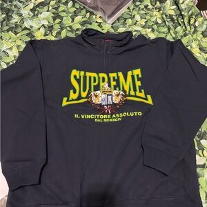Supreme Navy Quarter ZIP Men's SWEATER